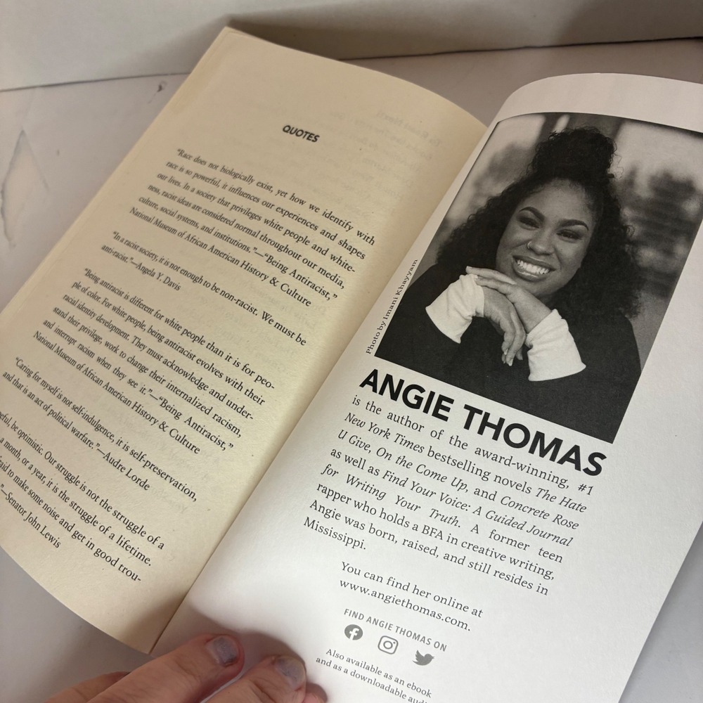 The Hate U Give Book Angie Thomas YA Kidcore Fiction Paperback Anti-Racism Guide - Picture 9 of 10